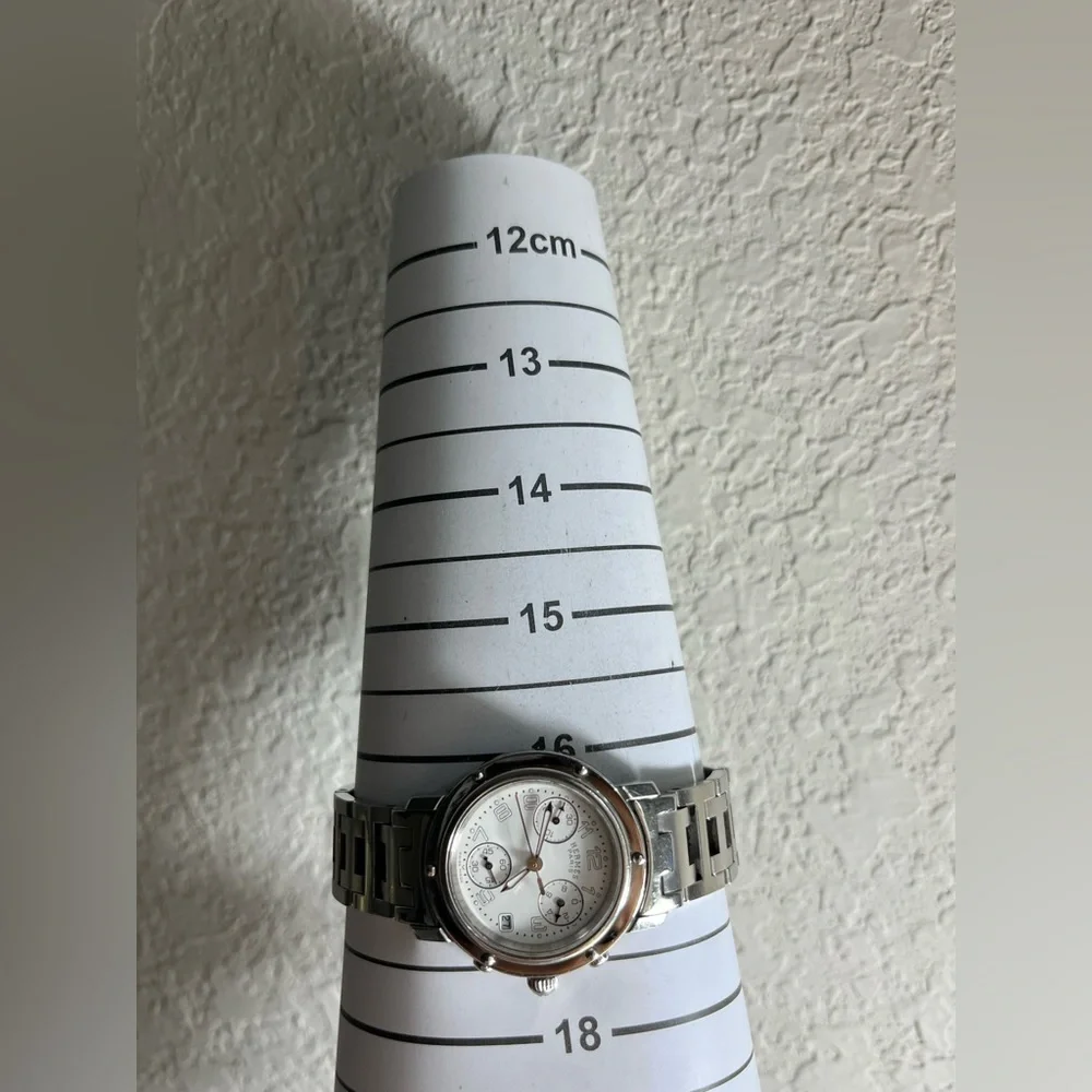 HERMÈS CLIPPER CHRONOGRAPH ladies watch CL1.310 - Picture 11 of 17
